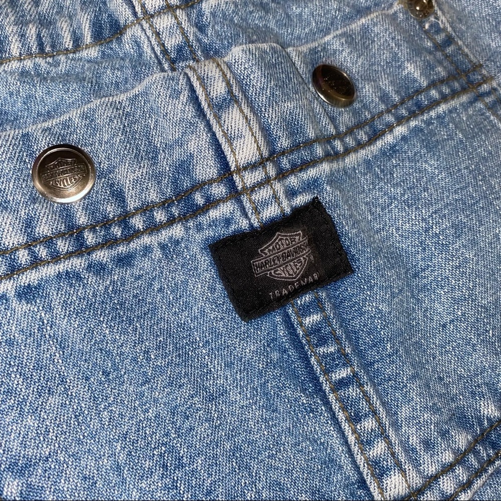 Harley-Davidson Blue Women's Jeans Overalls - Picture 10 of 16